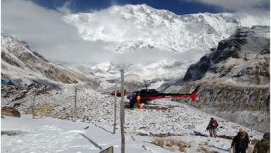 Everest Base Camp trek return by helicopter
